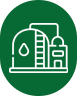 Water treatment building icon